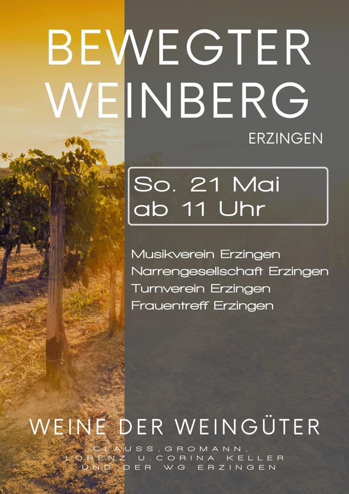 Plakat Bewegter Weinberg