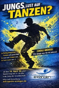 Mehr über den Artikel erfahren Neue Gruppe – Tanzen für Jungs