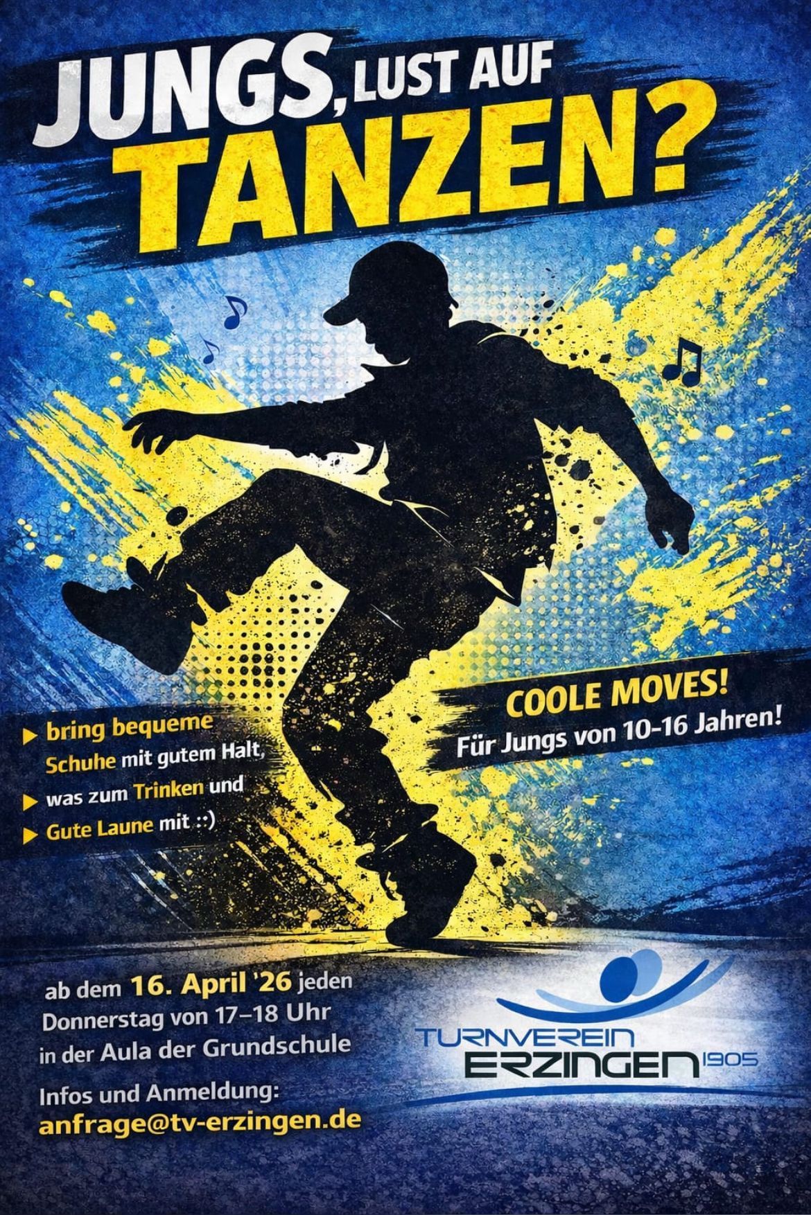 Mehr über den Artikel erfahren Neue Gruppe – Tanzen für Jungs